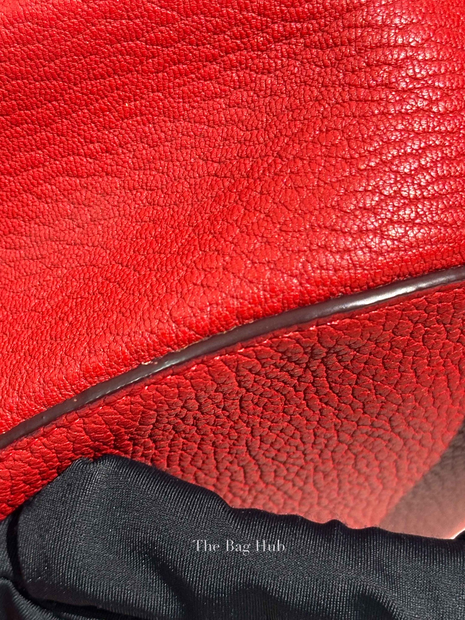 Chloe Red Leather Drew Small Bag