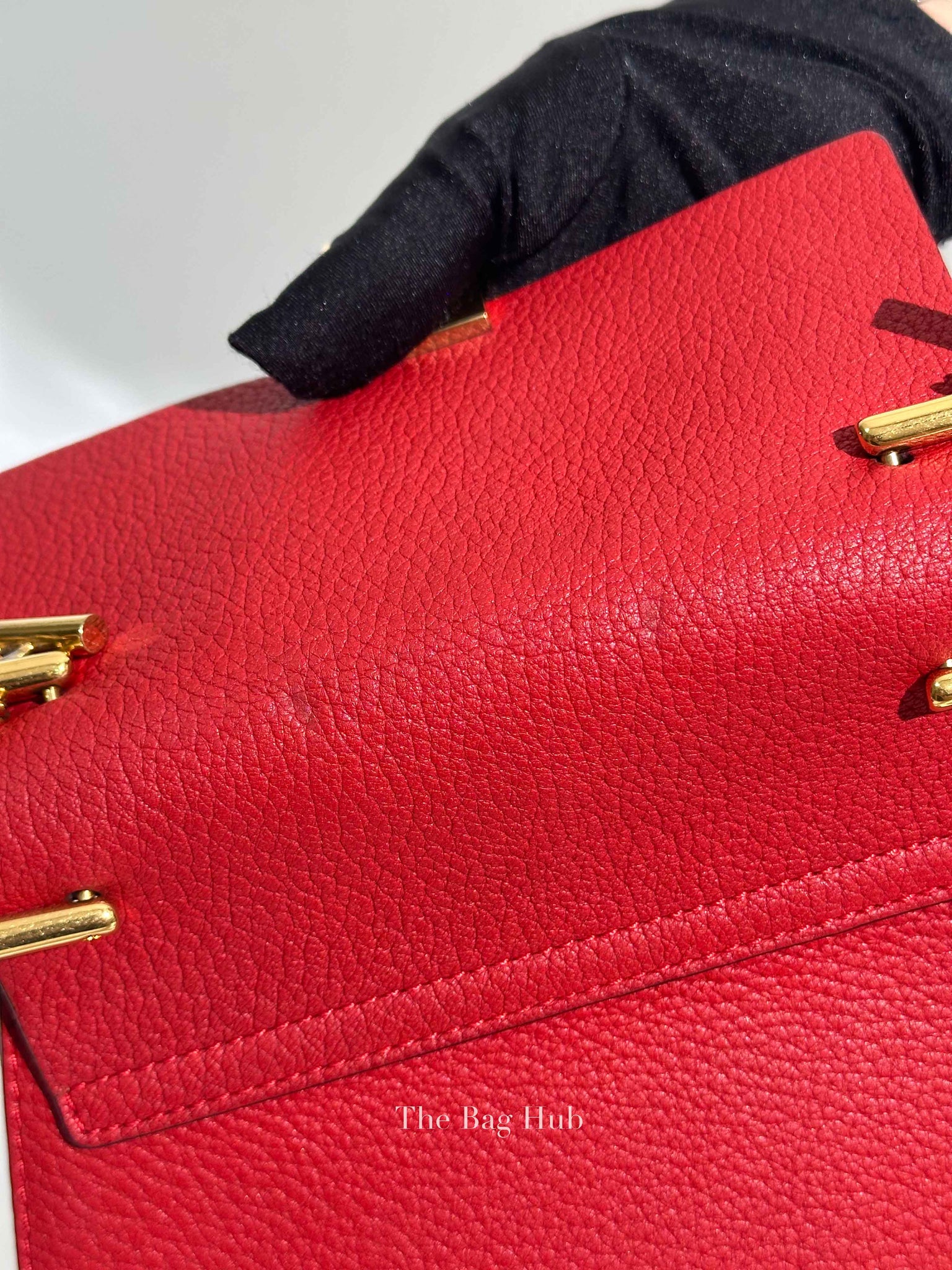 Chloe Red Leather Drew Small Bag