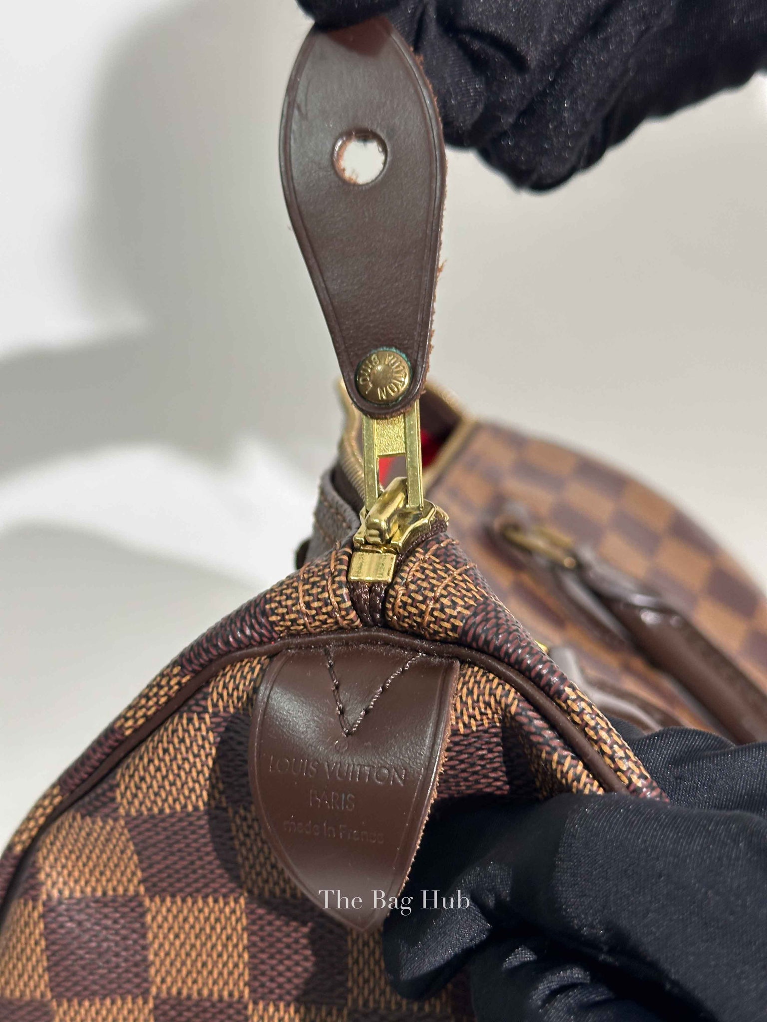 Louis Vuitton Brown Canvas Damier Ebene Speedy 30 Bag