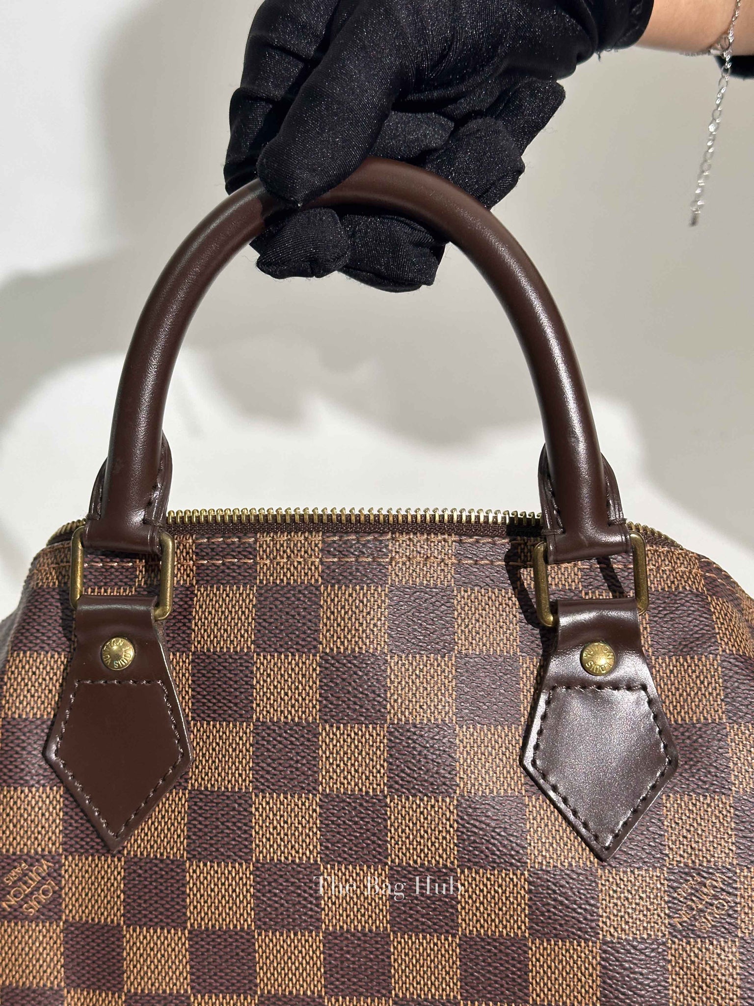 Louis Vuitton Brown Canvas Damier Ebene Speedy 30 Bag