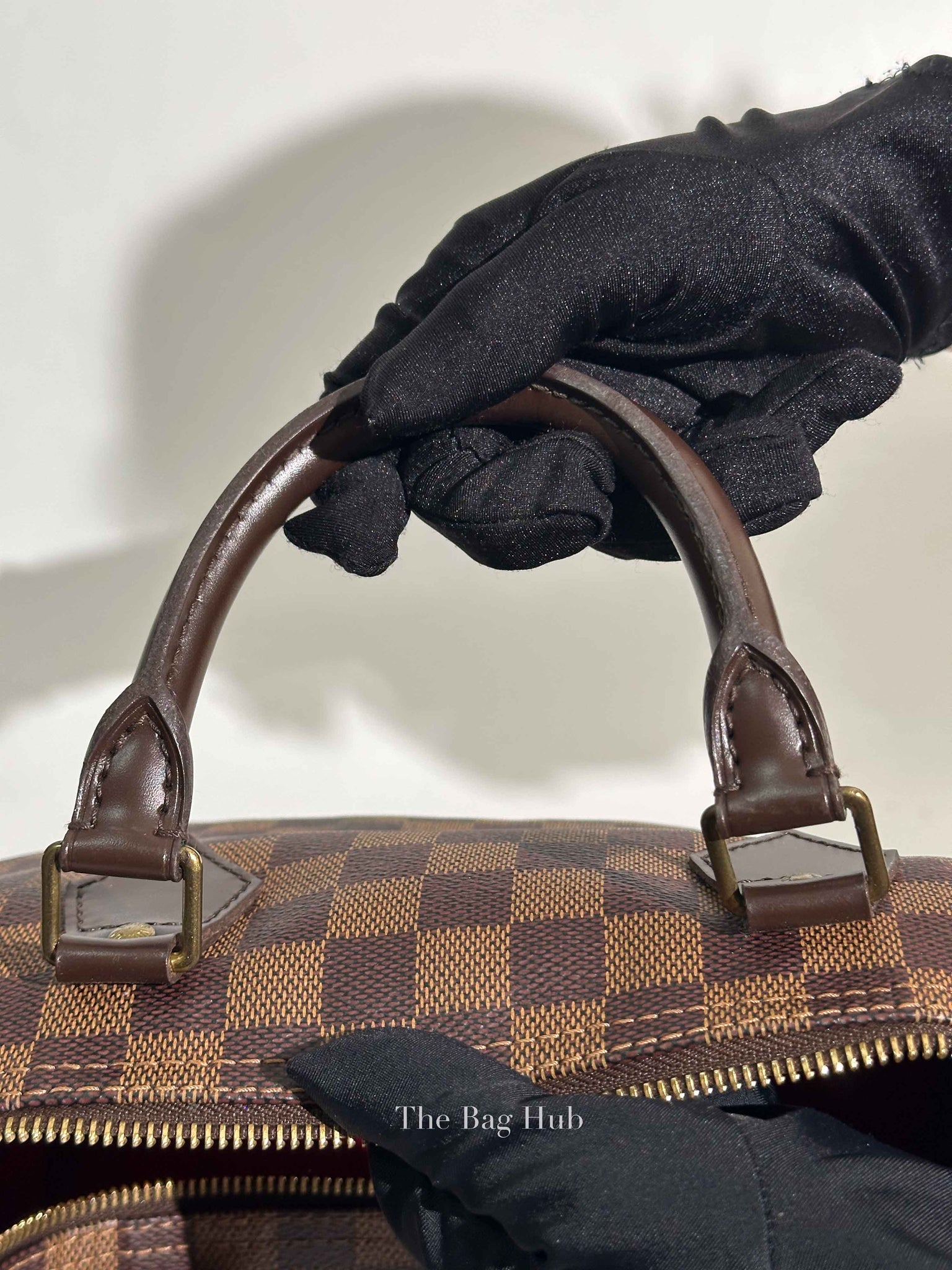 Louis Vuitton Brown Canvas Damier Ebene Speedy 30 Bag