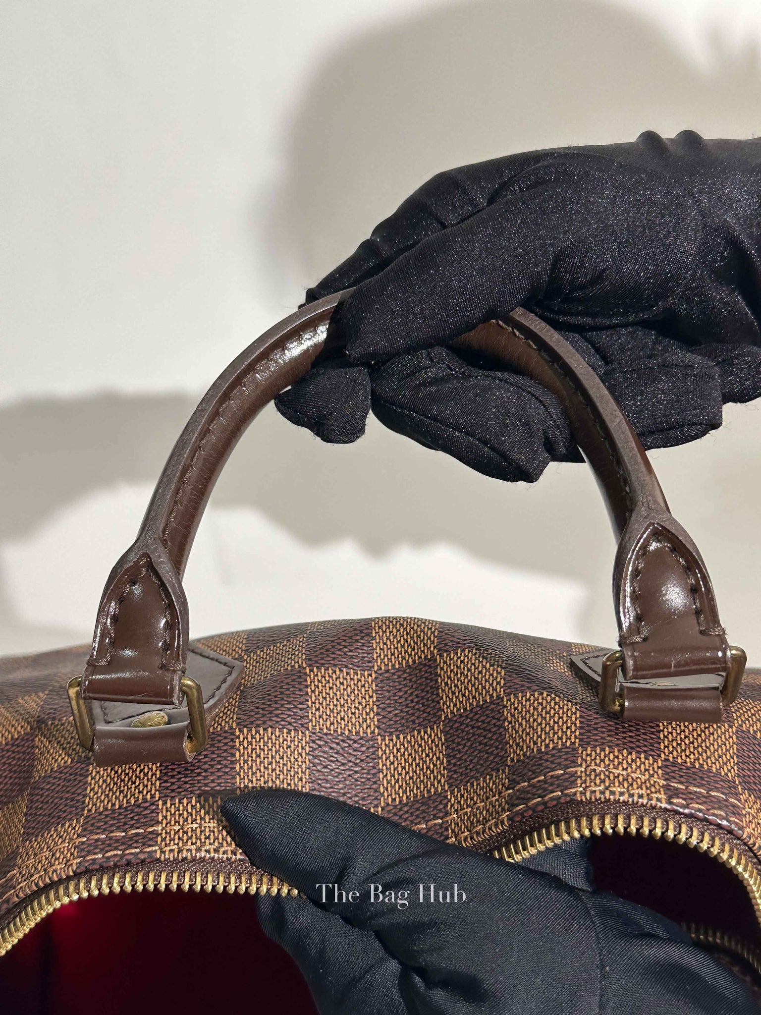Louis Vuitton Brown Canvas Damier Ebene Speedy 30 Bag