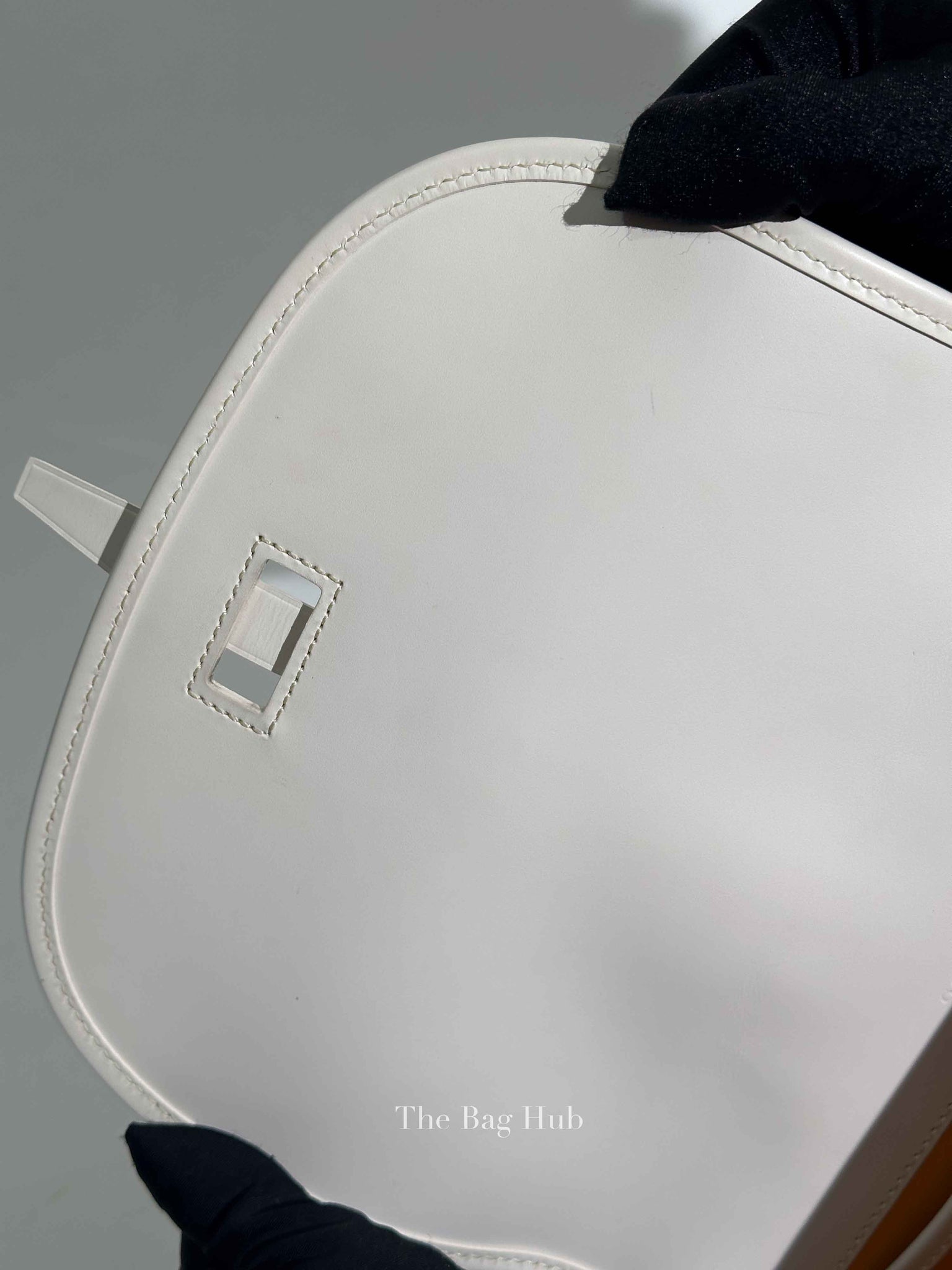 Goyard Blanc Goyardine Coated Canvas and Leather Belvedere PM Bag
