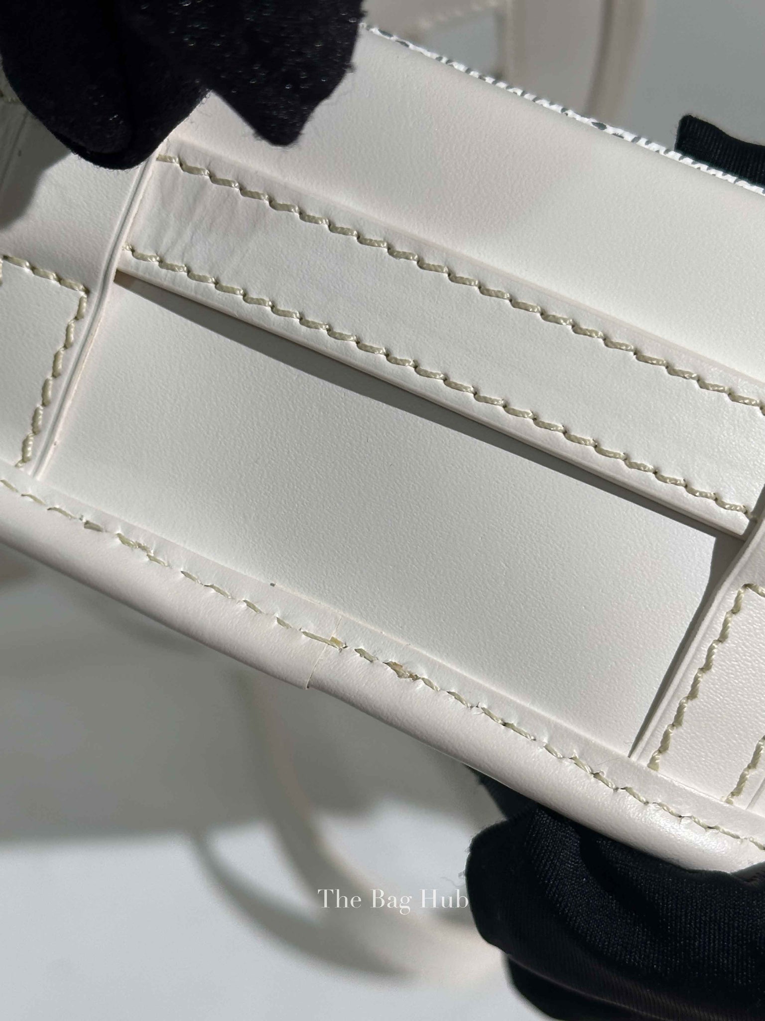 Goyard Blanc Goyardine Coated Canvas and Leather Belvedere PM Bag