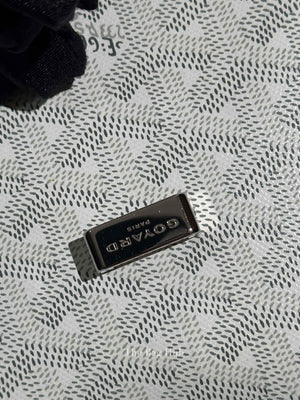 Goyard Blanc Goyardine Coated Canvas and Leather Belvedere PM Bag