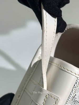 Goyard Blanc Goyardine Coated Canvas and Leather Belvedere PM Bag
