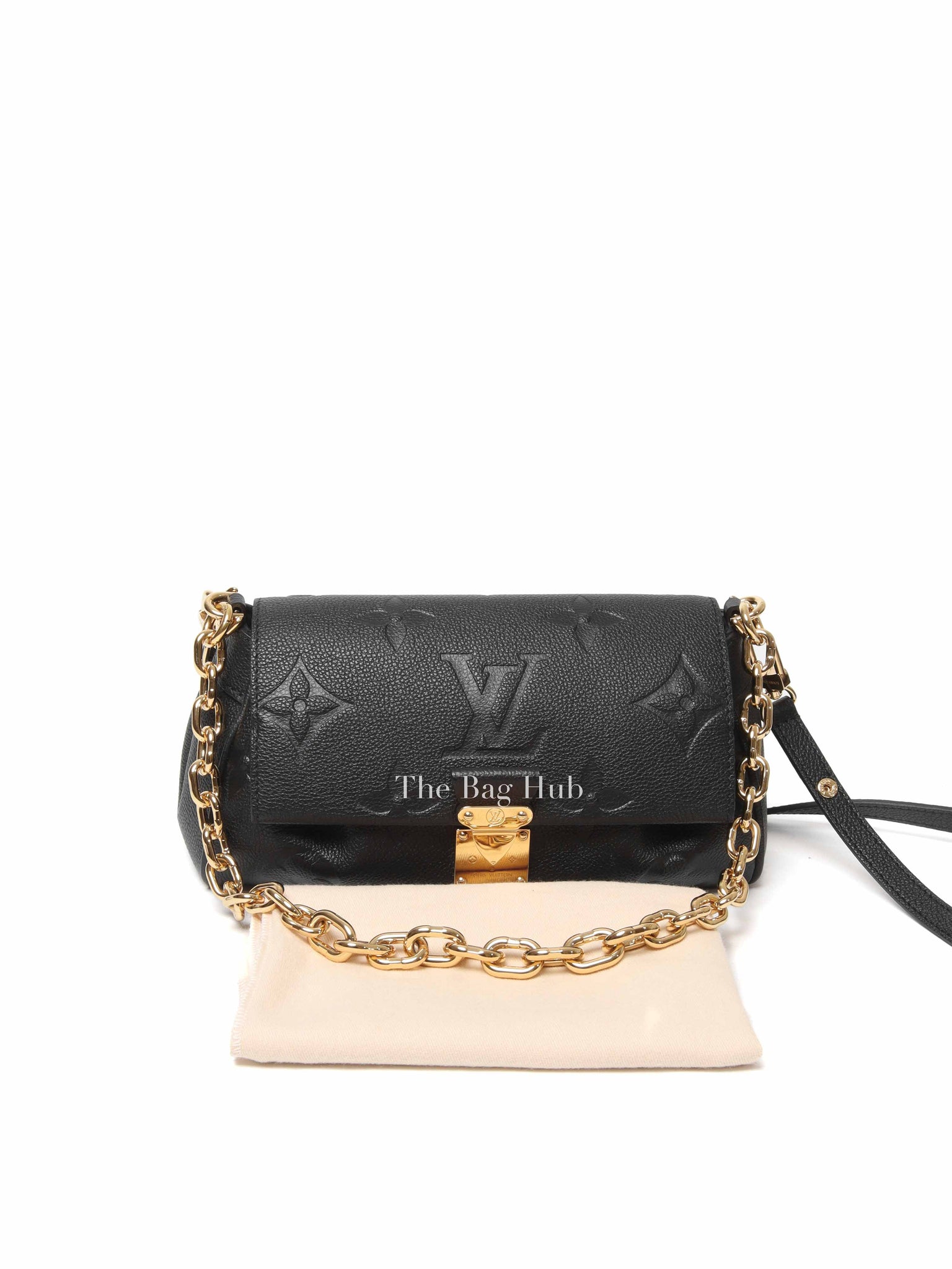 Louis Vuitton Black Empreinte Leather Giant Favorite Bag