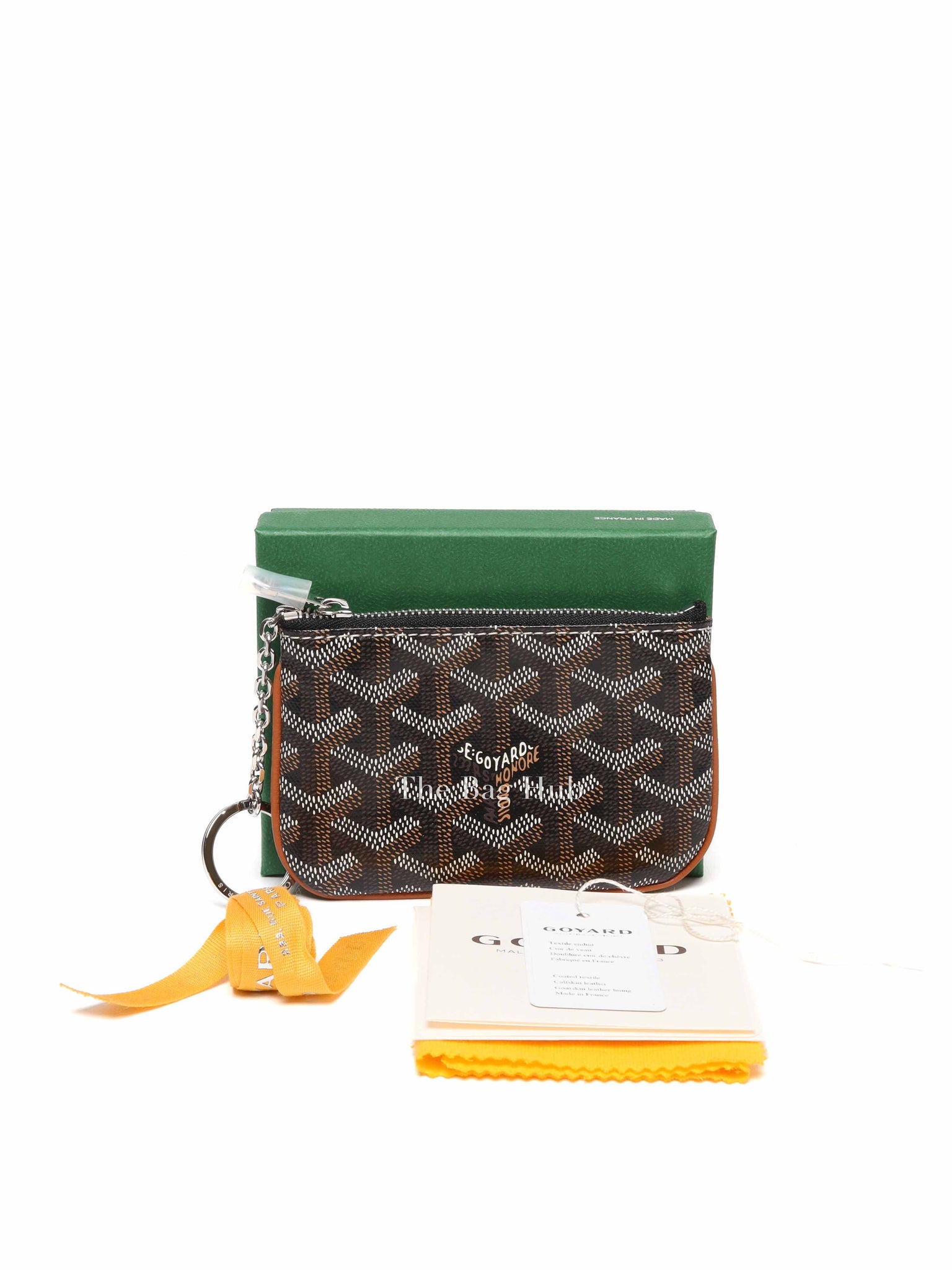 Goyard Black/Tan Senat Nano Key Pouch