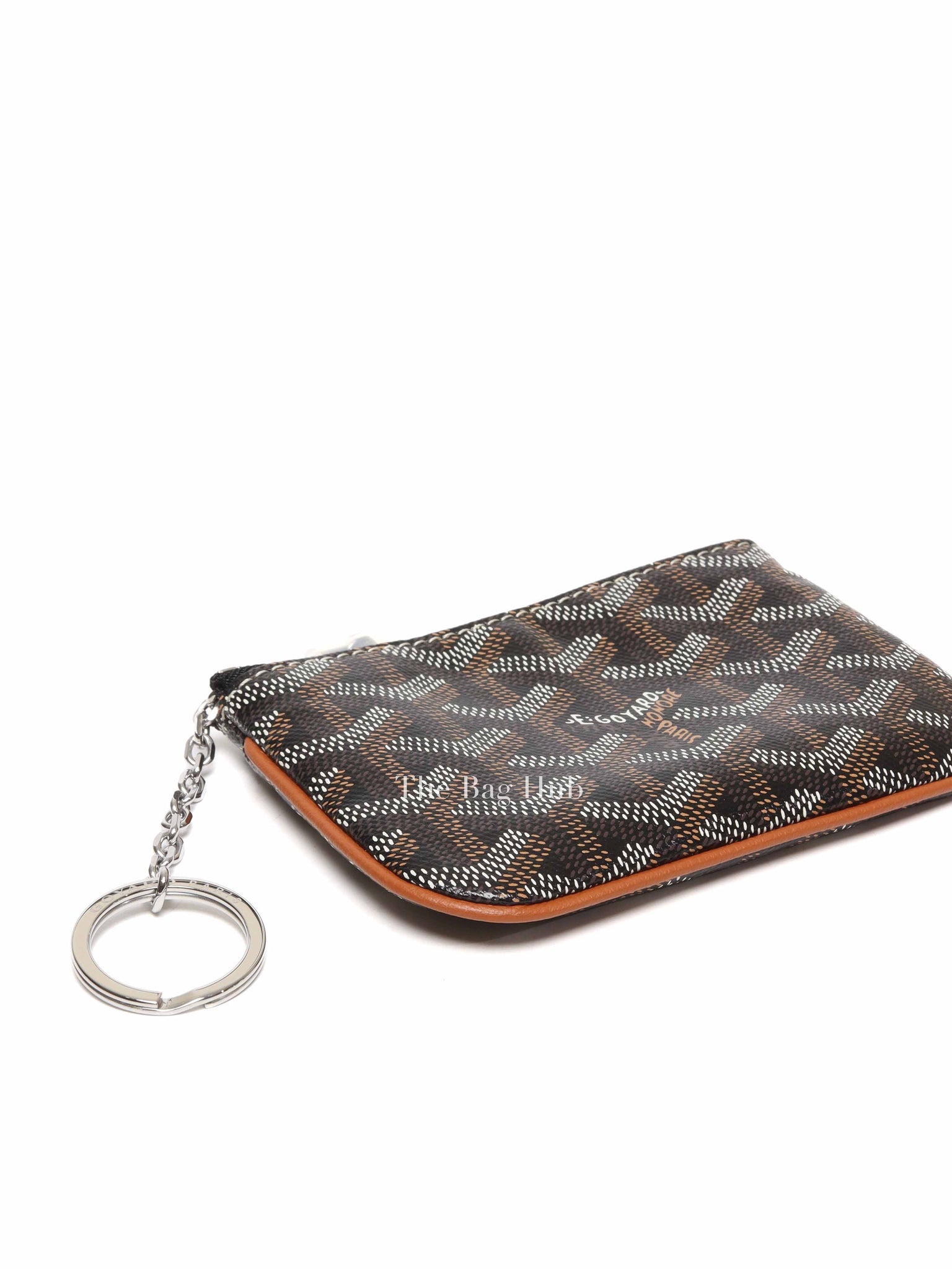Goyard Black/Tan Senat Nano Key Pouch