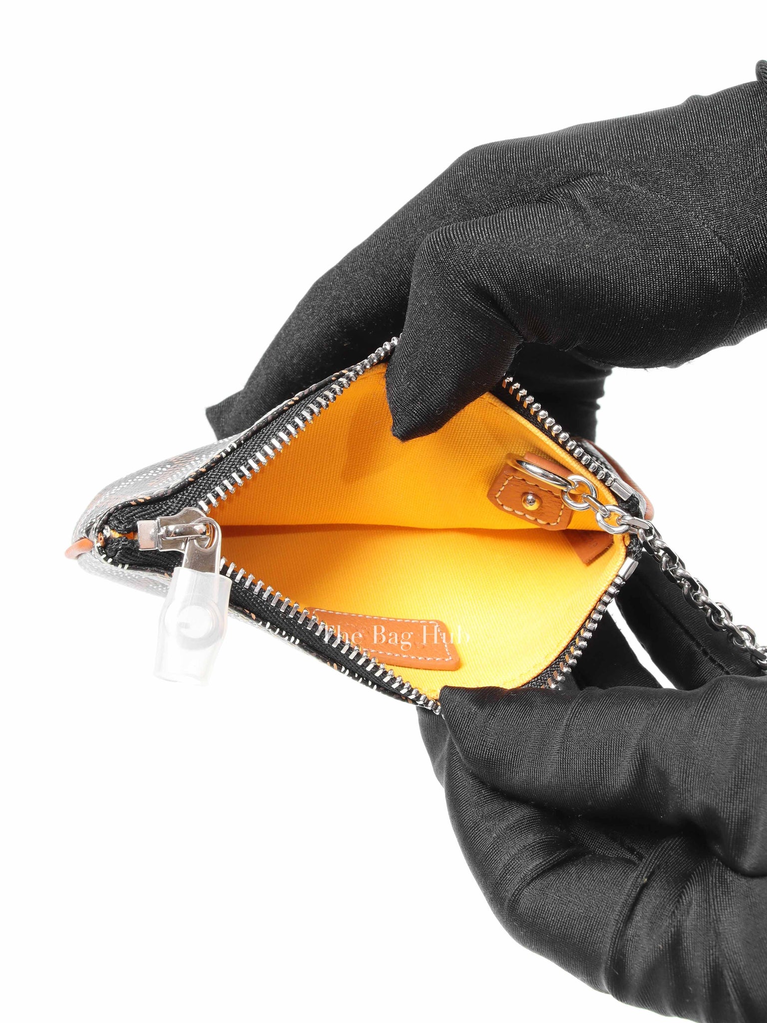 Goyard Black/Tan Senat Nano Key Pouch