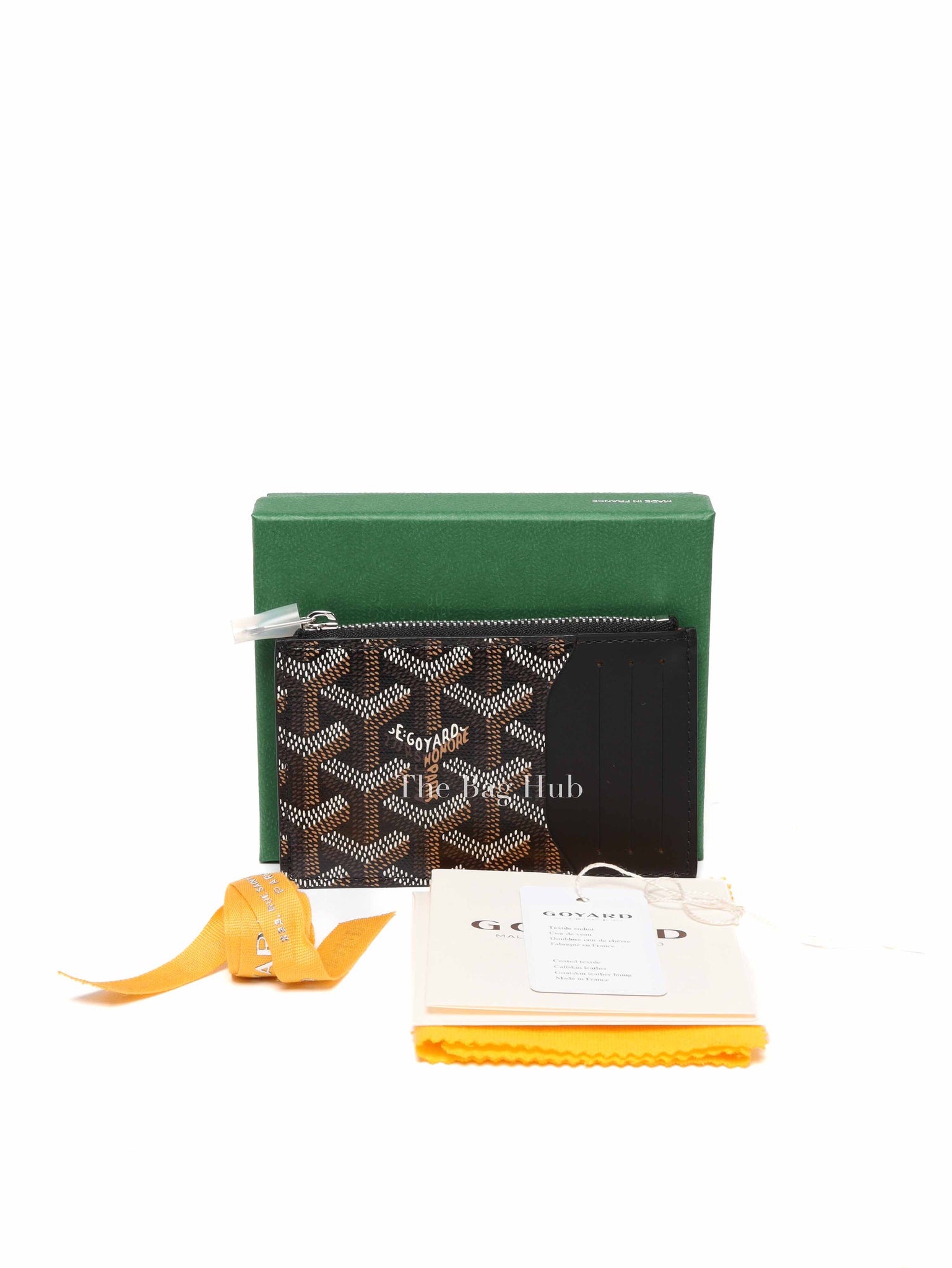 Goyard Black Bourbon Zipped Card Holder