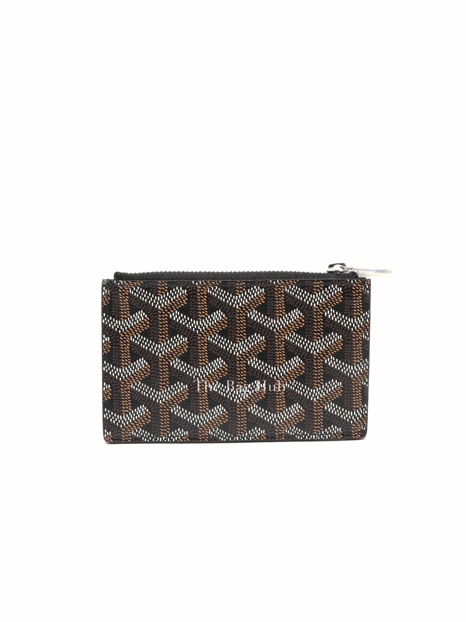 Goyard Black Bourbon Zipped Card Holder