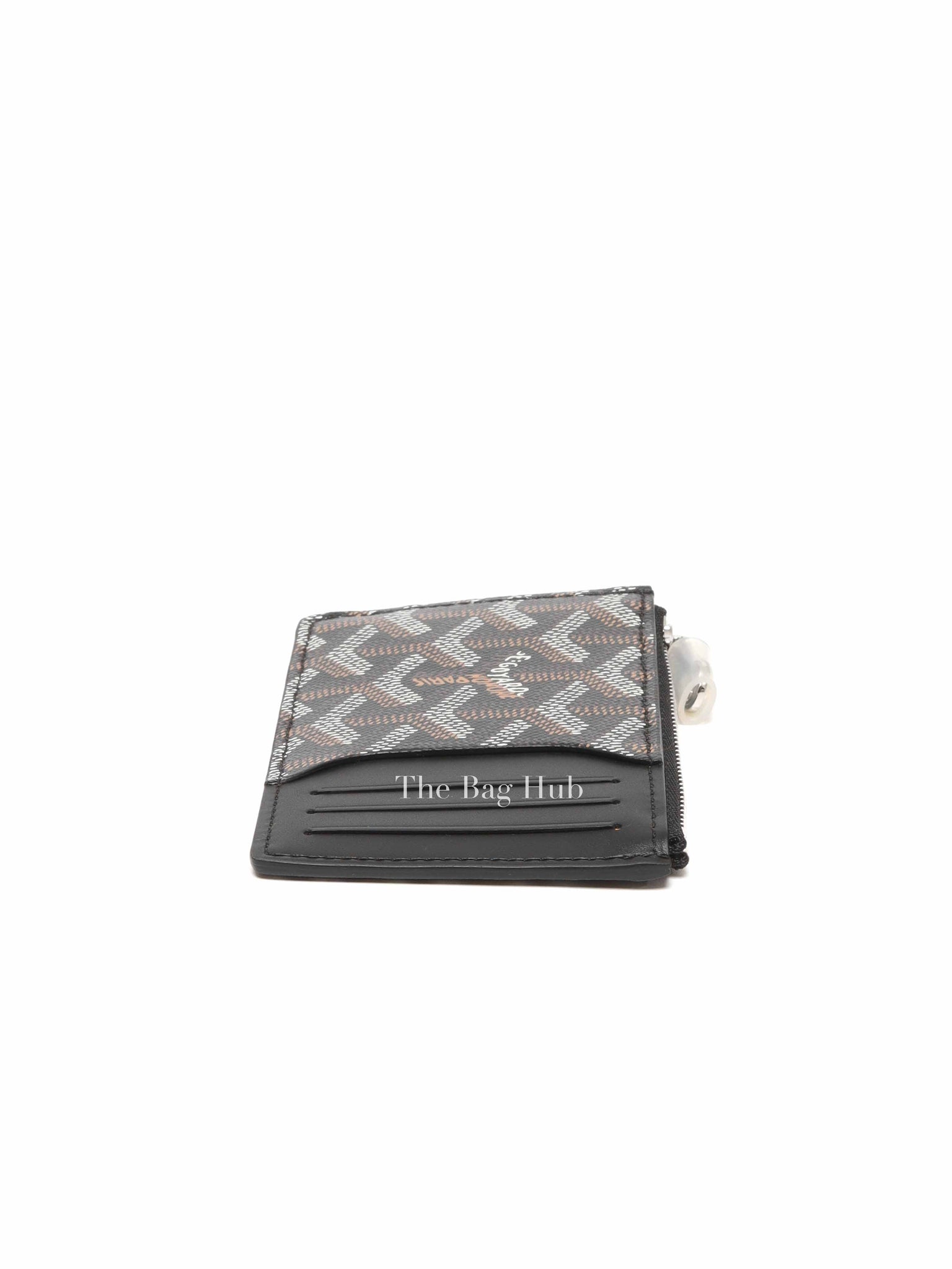 Goyard Black Bourbon Zipped Card Holder