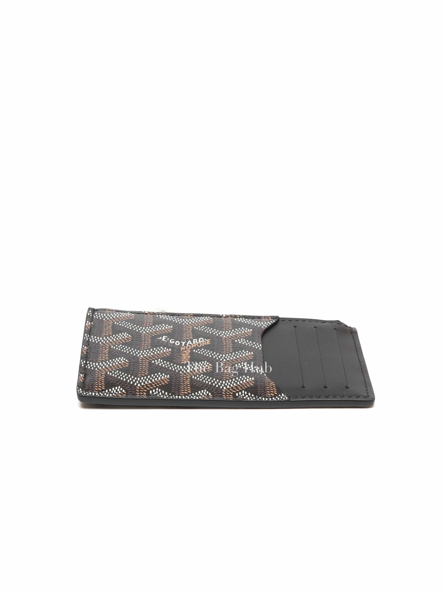 Goyard Black Bourbon Zipped Card Holder