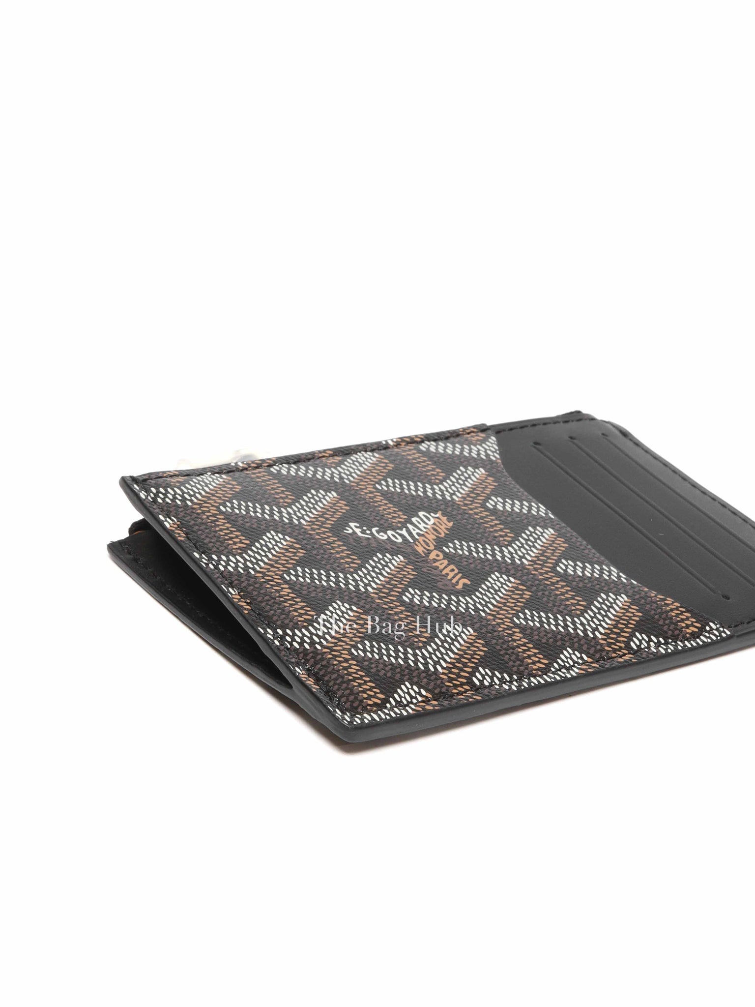 Goyard Black Bourbon Zipped Card Holder