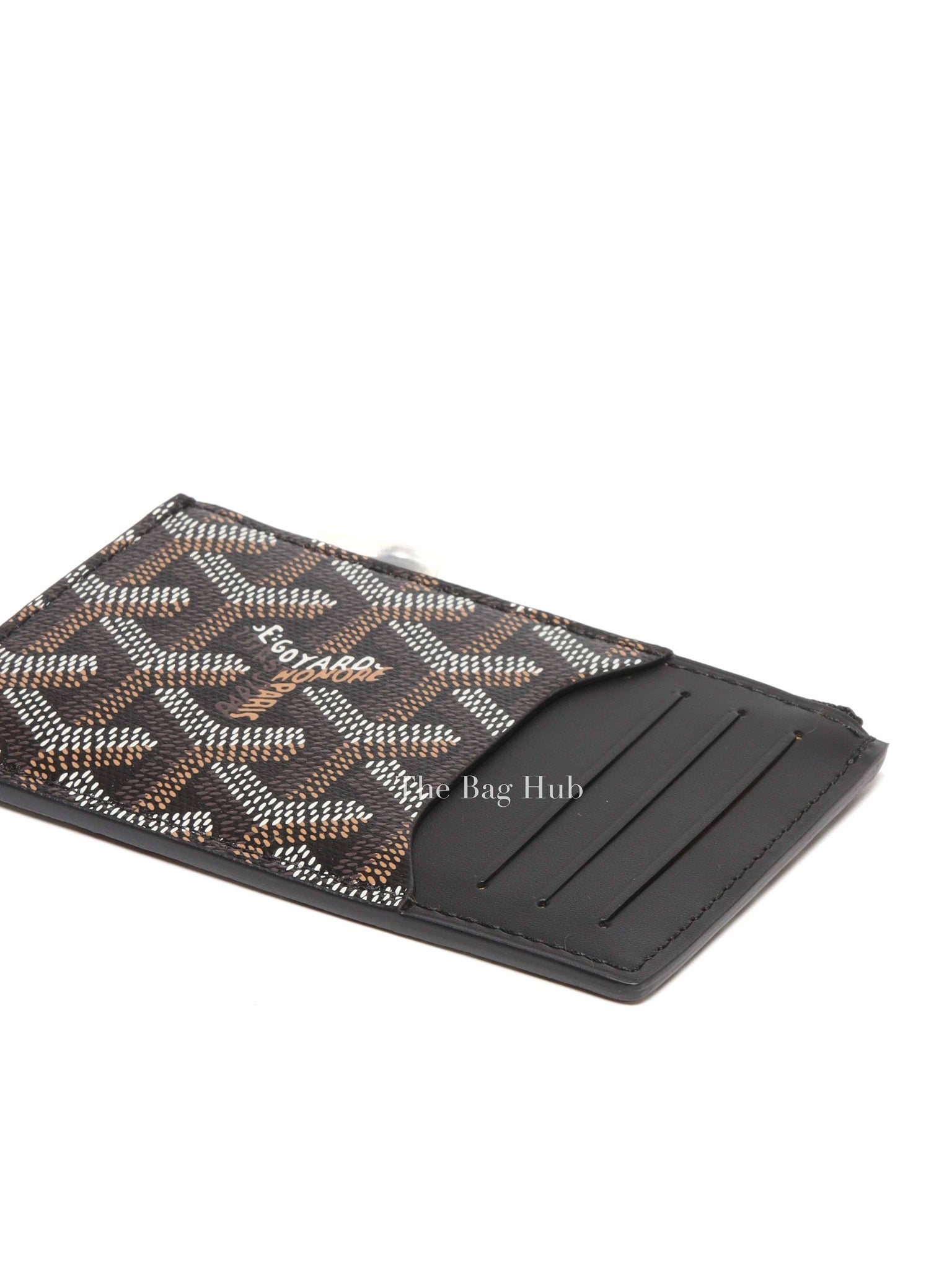 Goyard Black Bourbon Zipped Card Holder