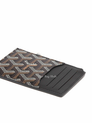 Goyard Black Bourbon Zipped Card Holder