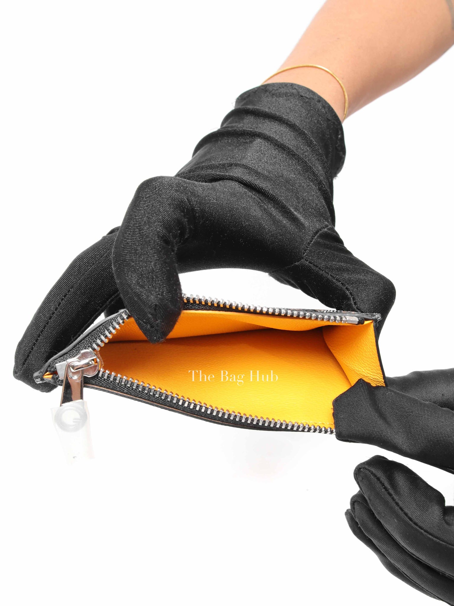 Goyard Black Bourbon Zipped Card Holder