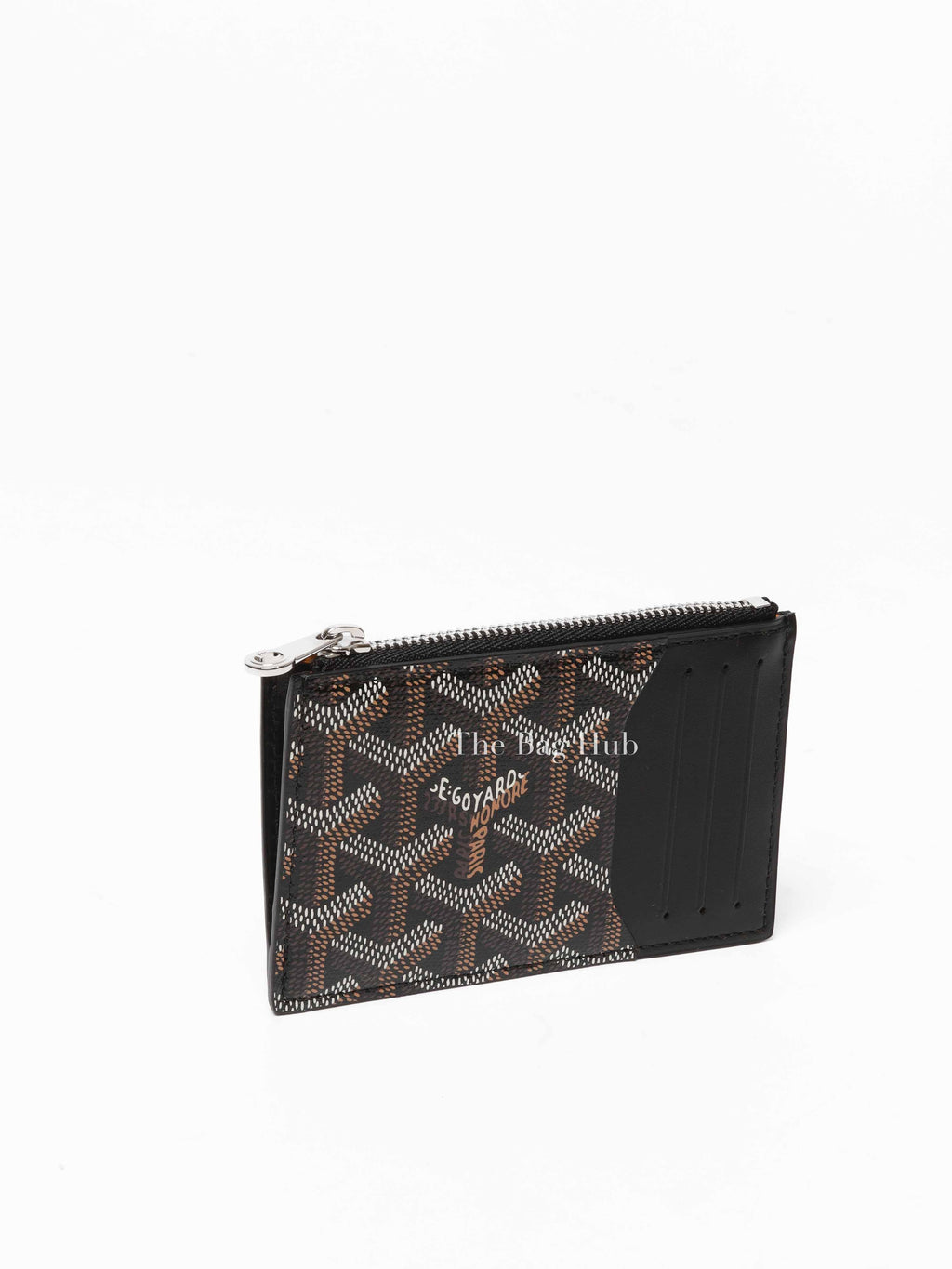 Goyard Black Bourbon Zipped Card Holder