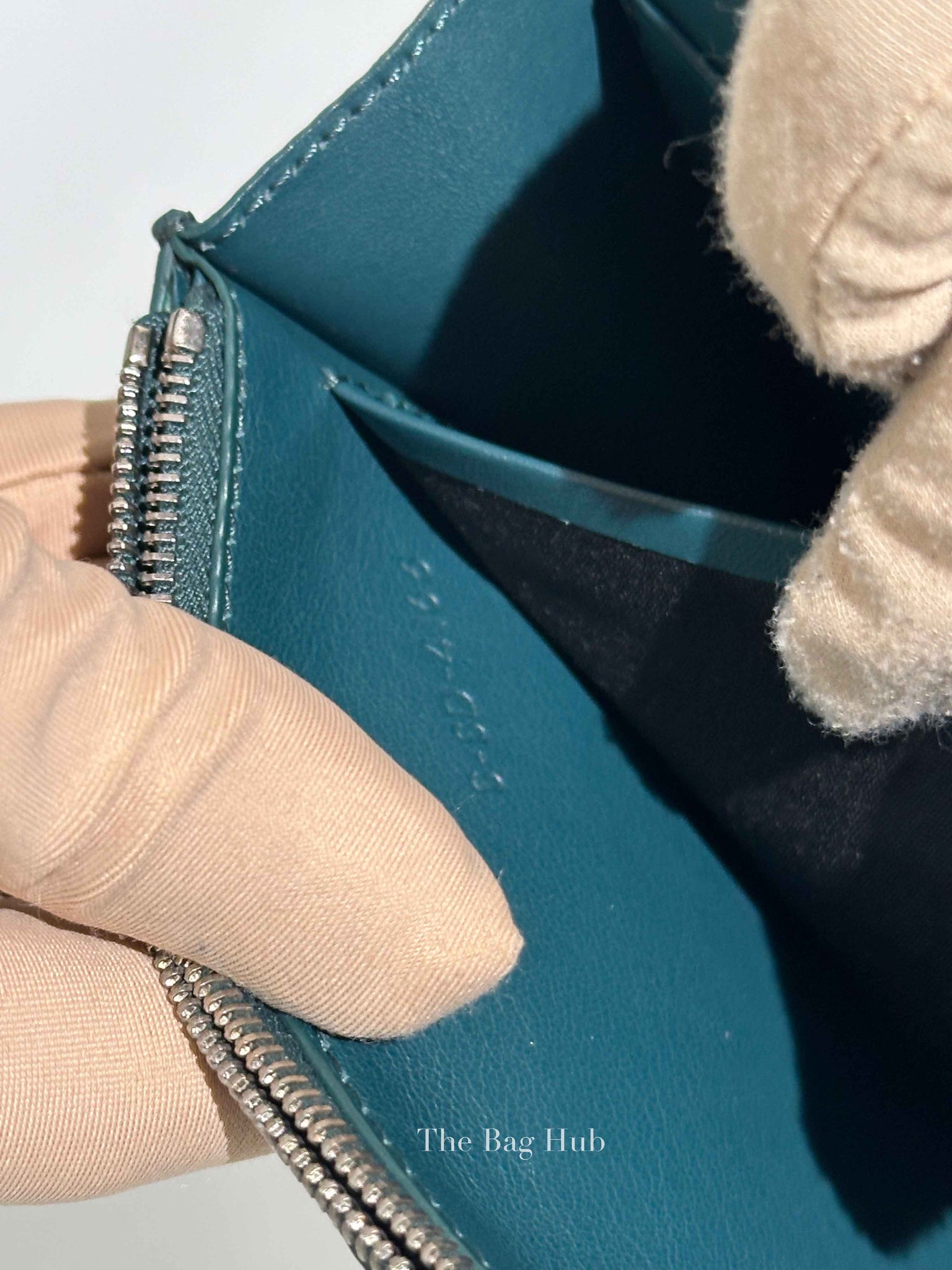 Celine Dark Green Smooth Lambskin Frame Evening Chain Clutch Bag