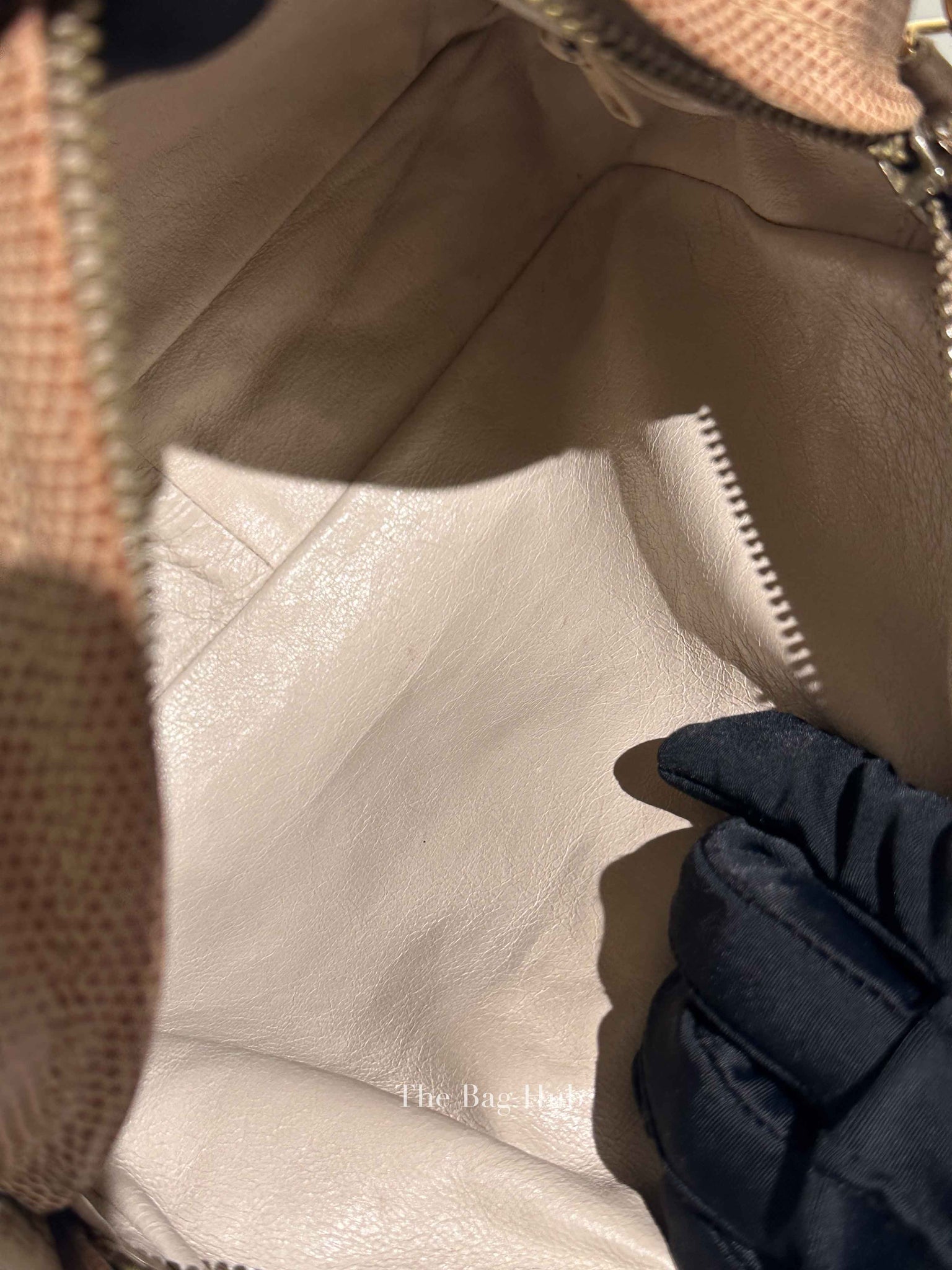 Chanel Vintage Front Pocket Camera Bag Quilted Lizard Small