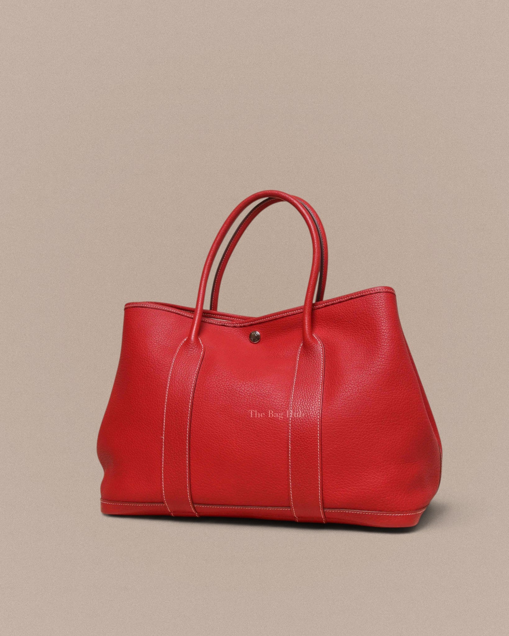 Hermes Rouge Vif Clemence Negonda Garden Party 36 Bag PHW