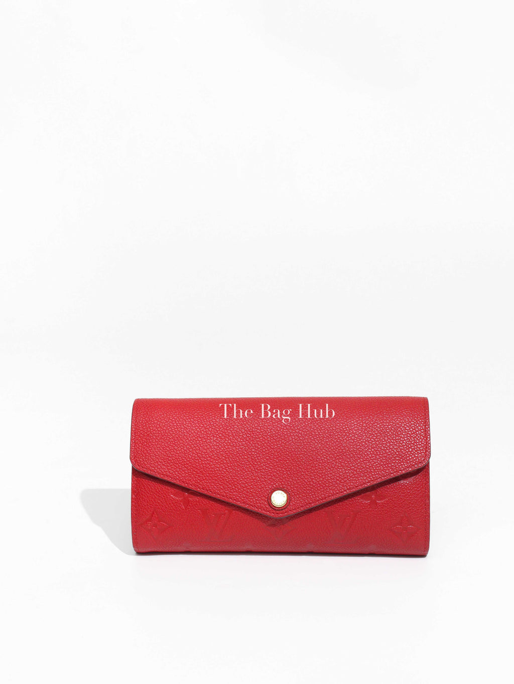 Louis Vuitton Red Monogram Empreinte Sarah Long Wallet