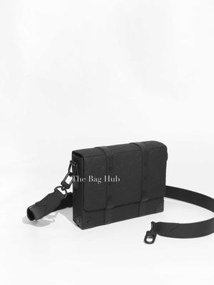 Louis Vuitton Black Taurillon Monogram Trunk Men's Messenger Bag