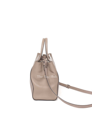 Fendi Taupe Saffiano/smooth Leather Petite 2jours Tote Bag