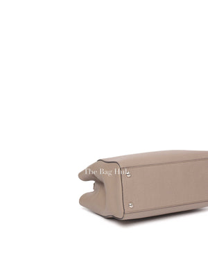 Fendi Taupe Saffiano/smooth Leather Petite 2jours Tote Bag