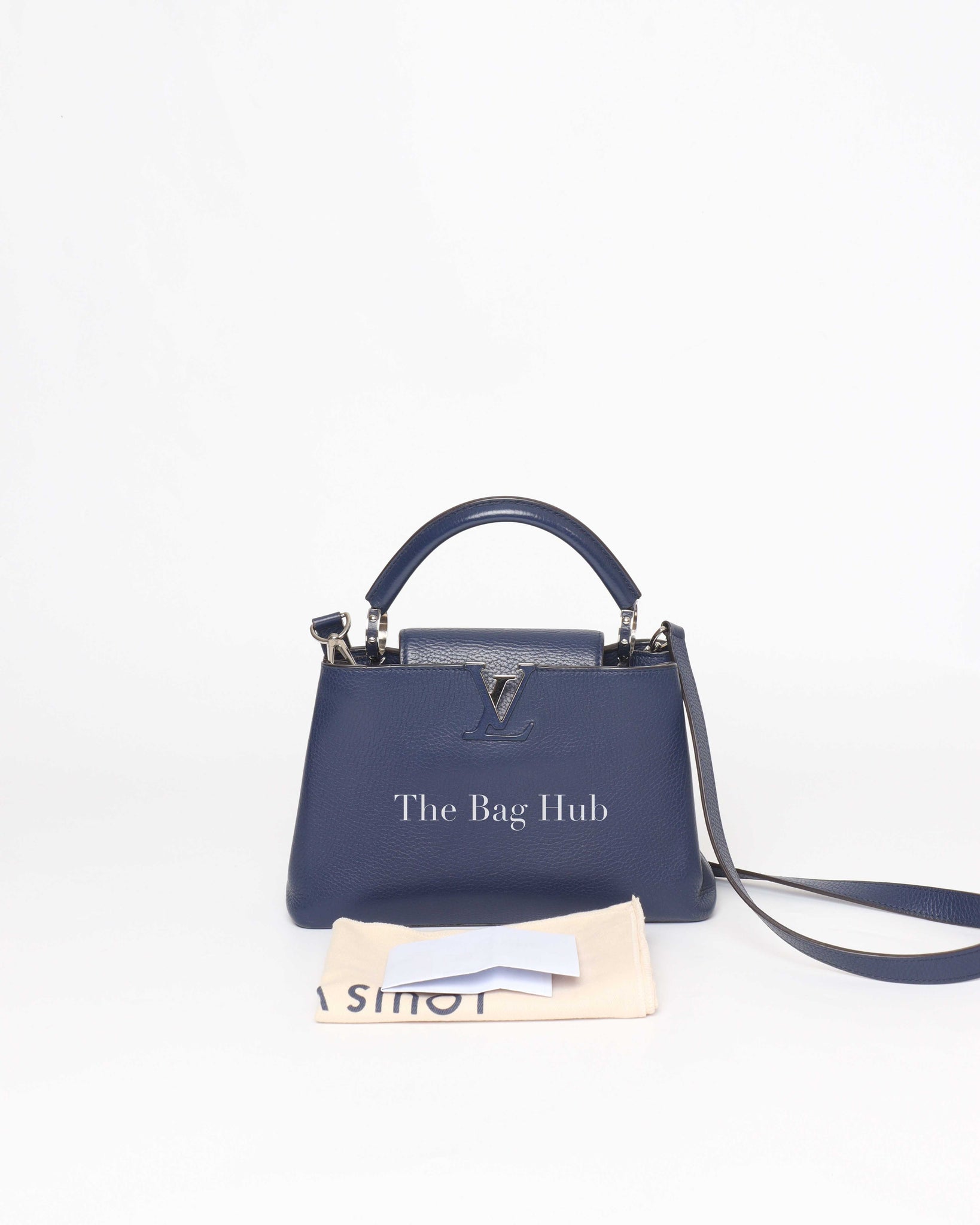 Louis Vuitton Midnight Blue Leather Capucines BB Bag