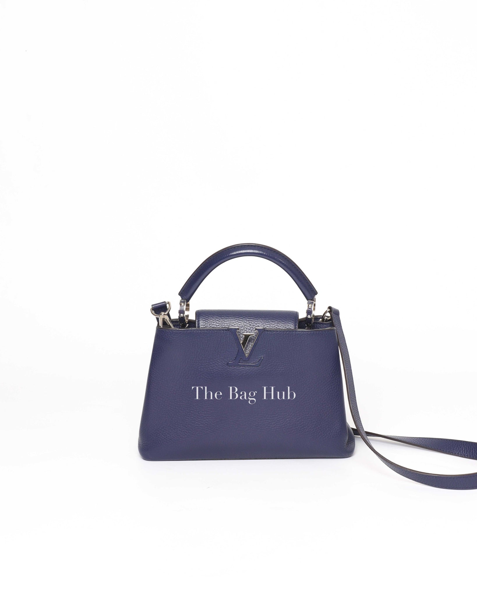 Louis Vuitton Midnight Blue Leather Capucines BB Bag