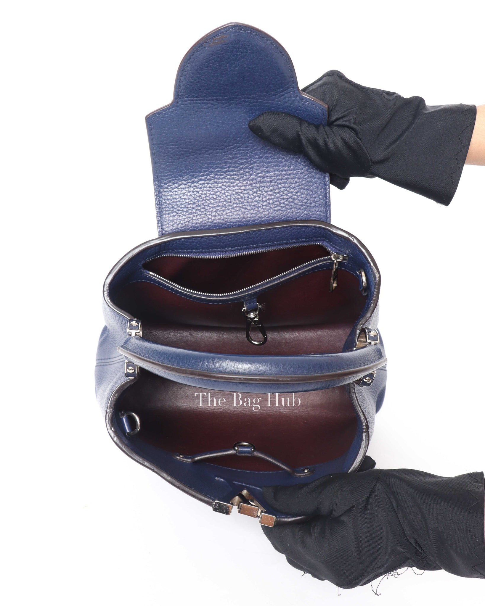 Louis Vuitton Midnight Blue Leather Capucines BB Bag