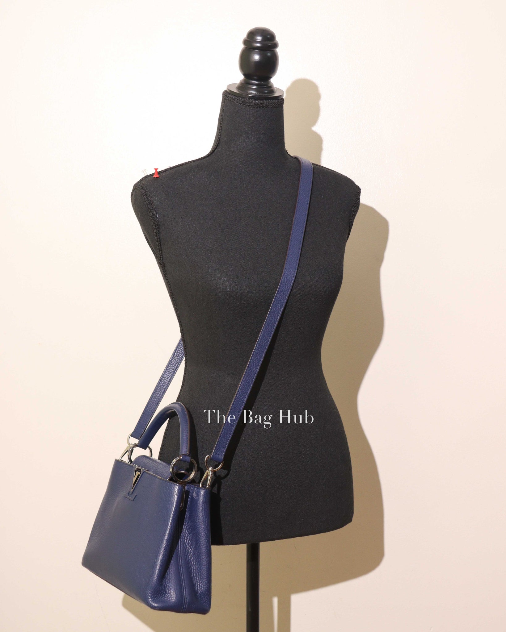 Louis Vuitton Midnight Blue Leather Capucines BB Bag
