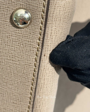 Fendi Taupe Saffiano/smooth Leather Petite 2jours Tote Bag