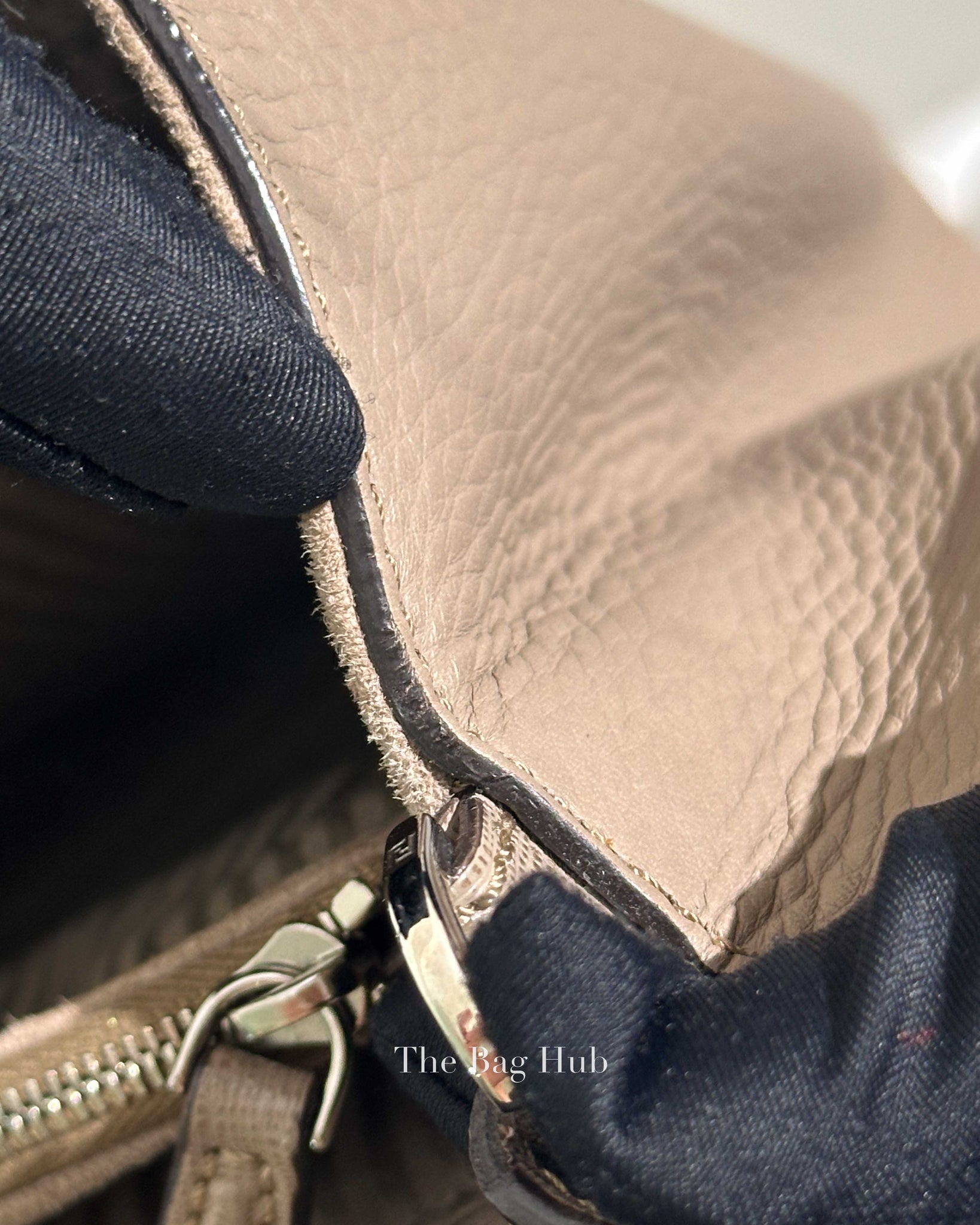 Fendi Taupe Saffiano/smooth Leather Petite 2jours Tote Bag