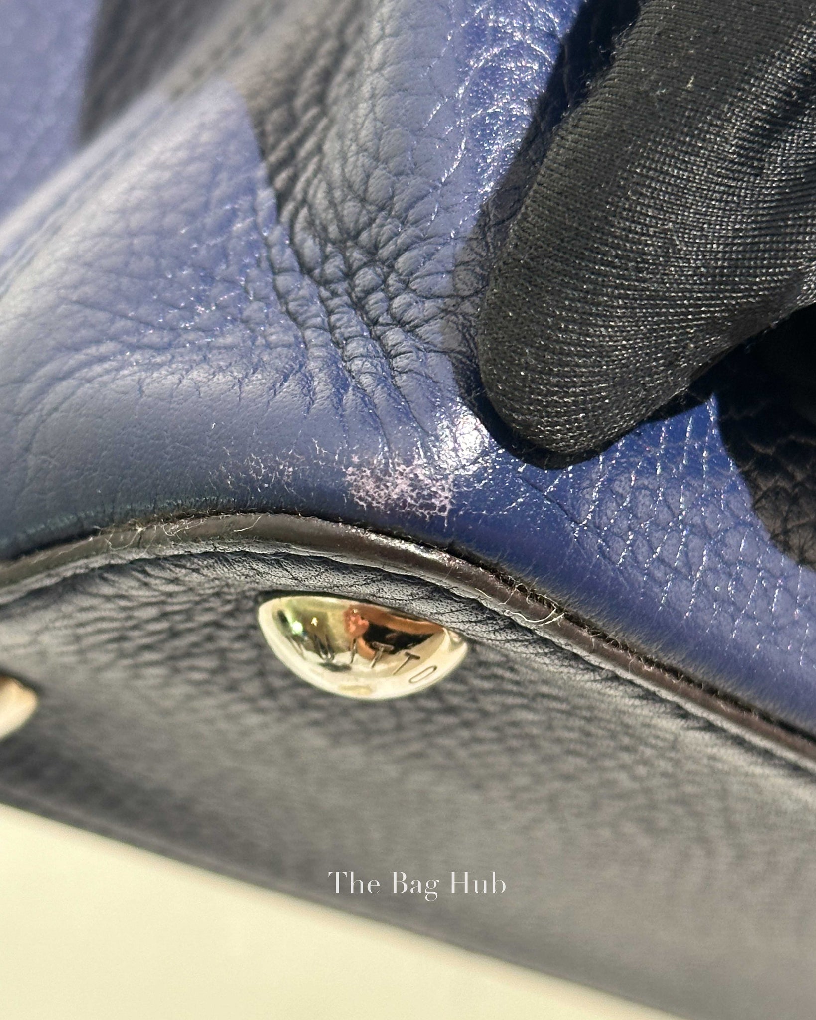 Louis Vuitton Midnight Blue Leather Capucines BB Bag