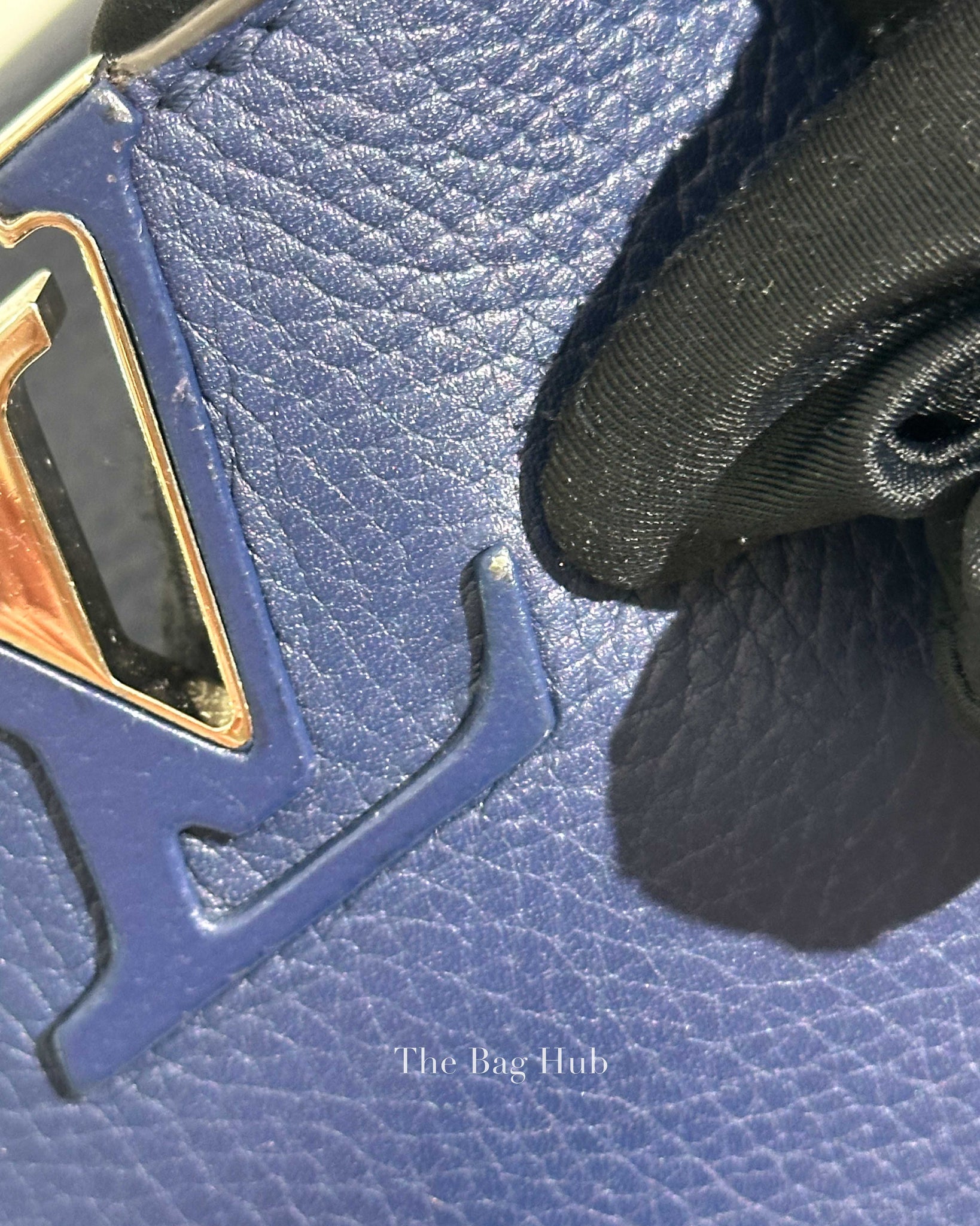 Louis Vuitton Midnight Blue Leather Capucines BB Bag
