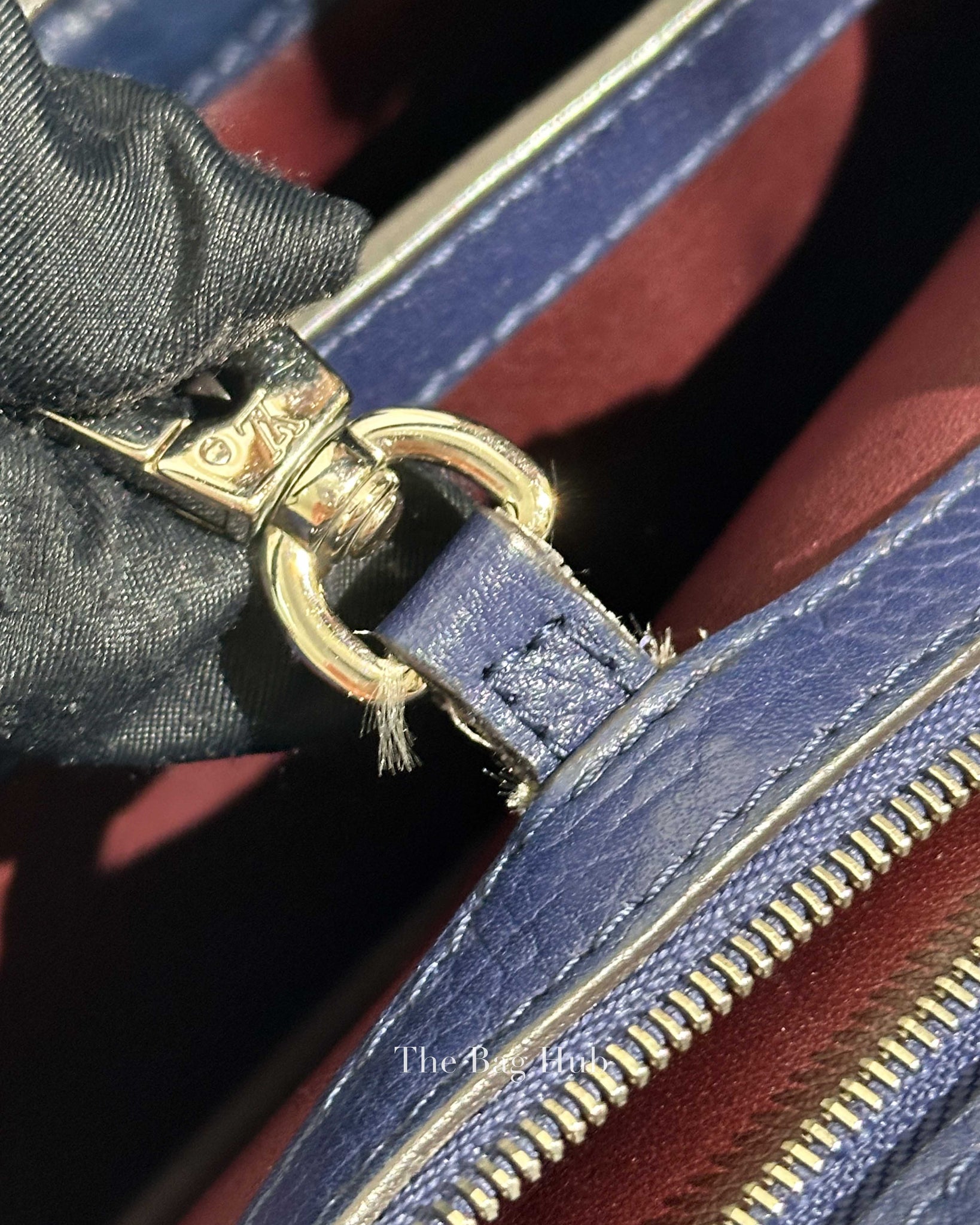 Louis Vuitton Midnight Blue Leather Capucines BB Bag