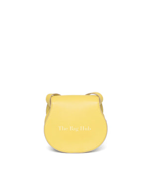 Chloe Yellow Grained Leather Mini Marcie Bag