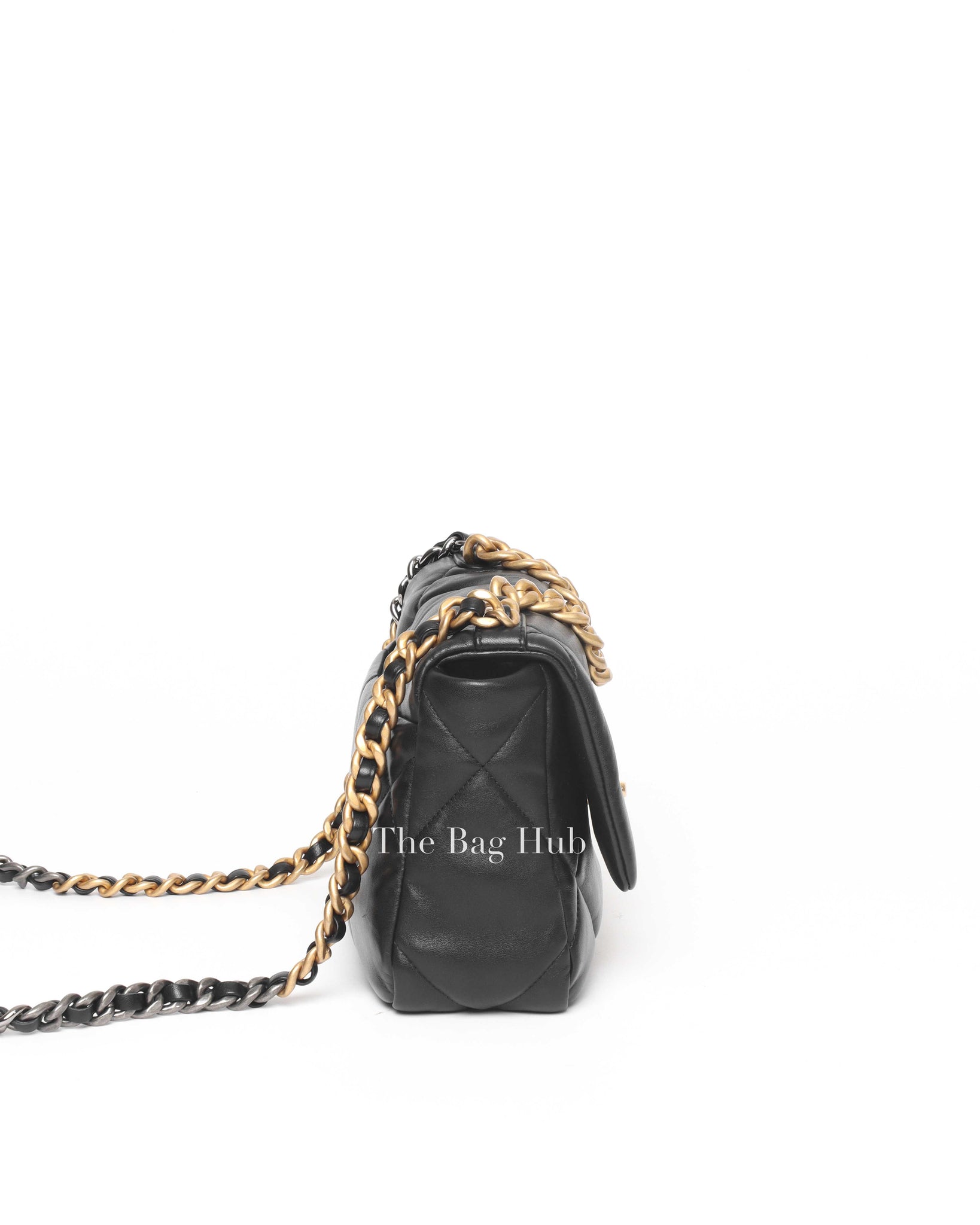 Chanel Black Lambskin C19 Flap Bag