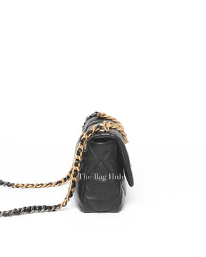 Chanel Black Lambskin C19 Flap Bag