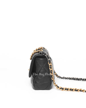 Chanel Black Lambskin C19 Flap Bag