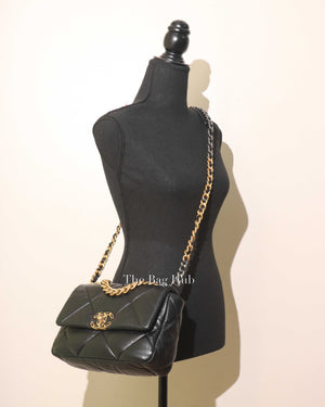 Chanel Black Lambskin C19 Flap Bag