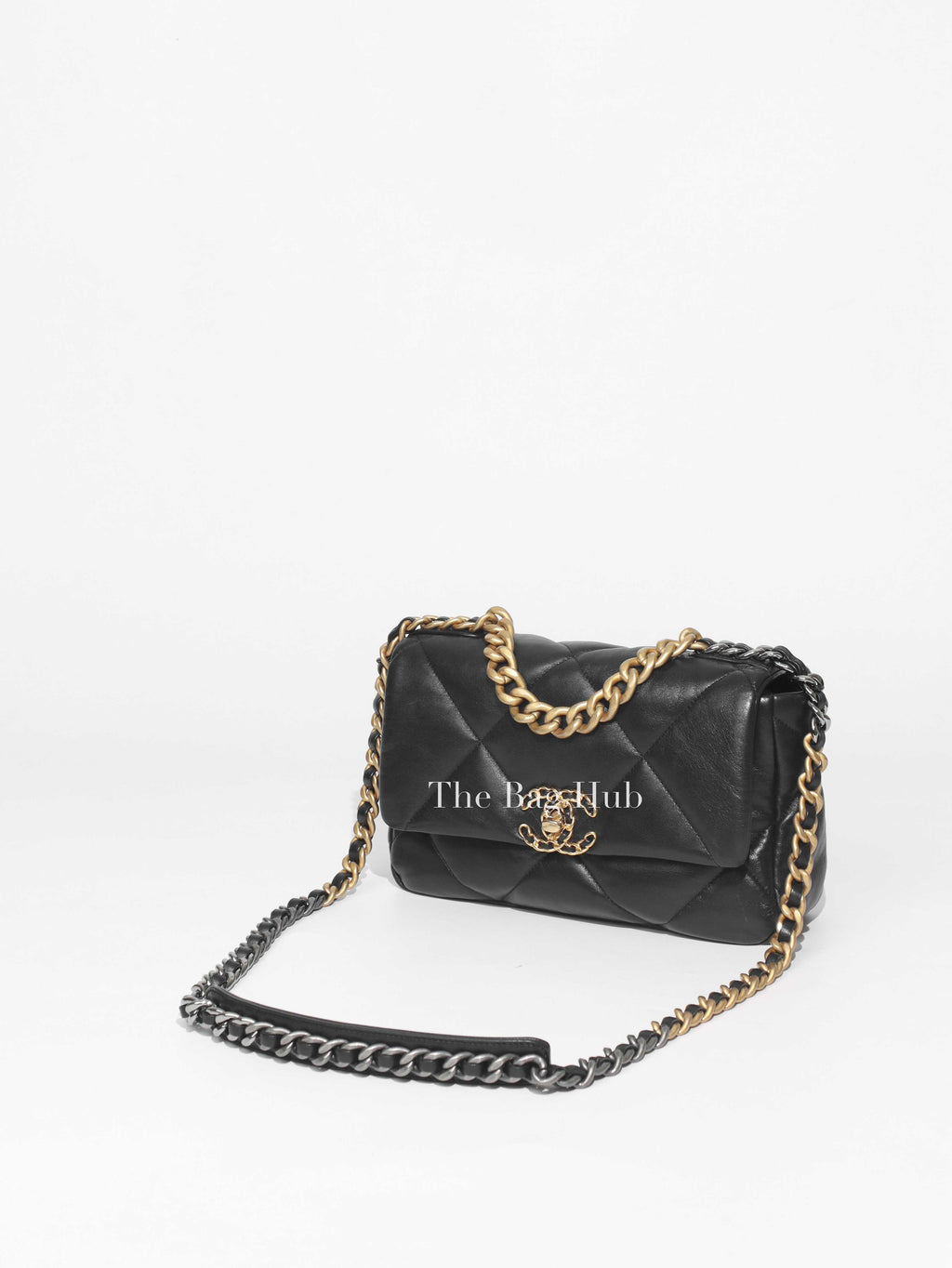 Chanel Black Lambskin C19 Flap Bag