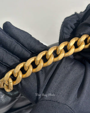 Chanel Black Lambskin C19 Flap Bag