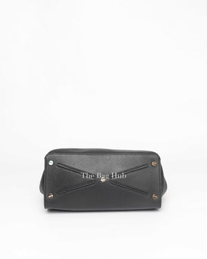 Valentino Black Leather Large Joylock Top Handle Bag