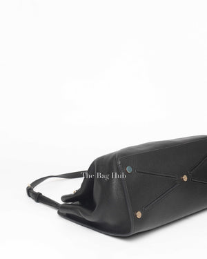 Valentino Black Leather Large Joylock Top Handle Bag