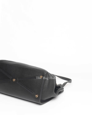 Valentino Black Leather Large Joylock Top Handle Bag