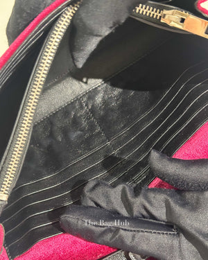 Saint Laurent Fuchsia Pink Velvet Kate Wallet On Chain Shoulder Bag